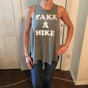 Take a hike super cute and soft tank size small